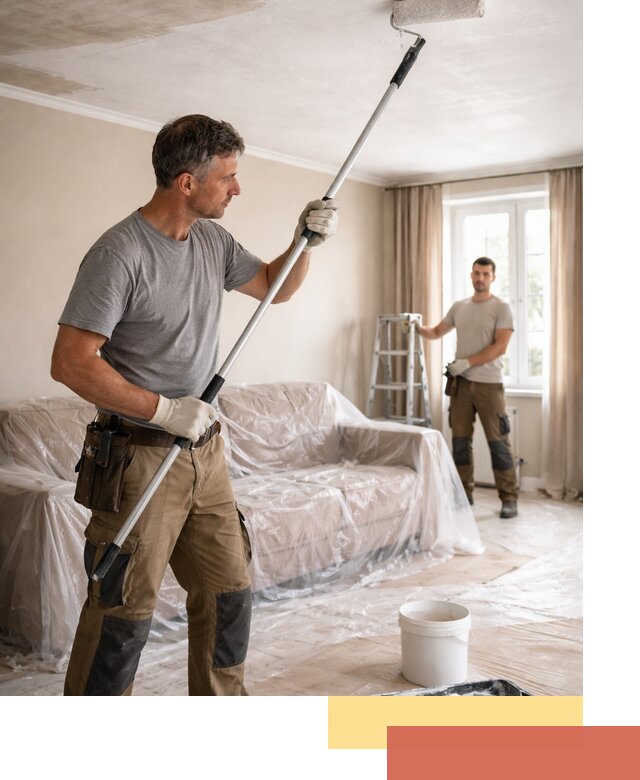 Грунтовка потолка в Борзе — подготовка под покраску и отделку