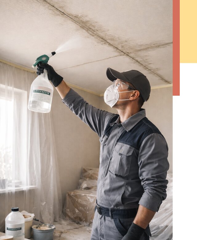 Антисептическая обработка потолка в Борзе от 2575 руб. | ОТДЕЛОЧНИК-Бря