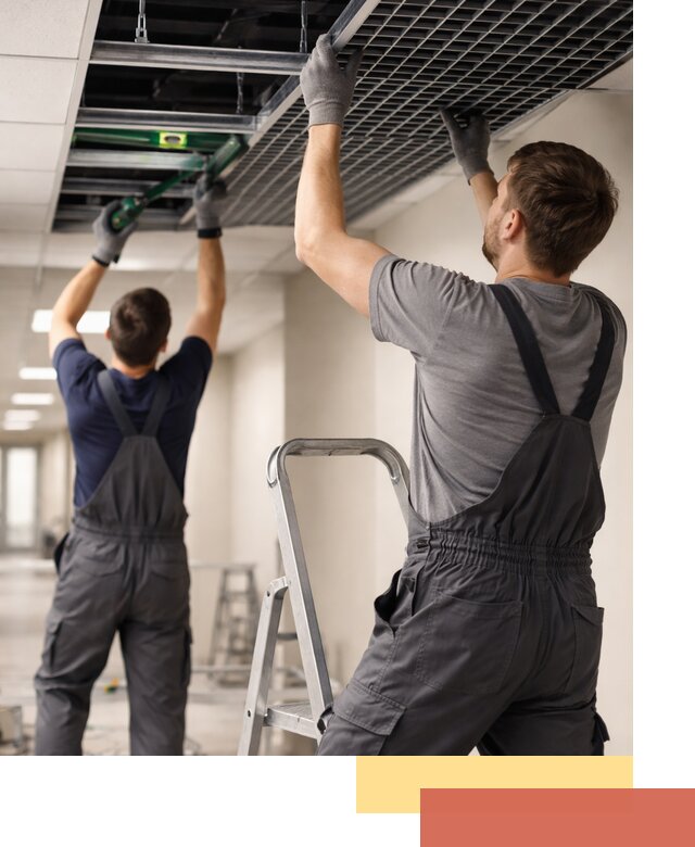 Монтаж потолка Грильято в Борзе: установка под ключ качественно