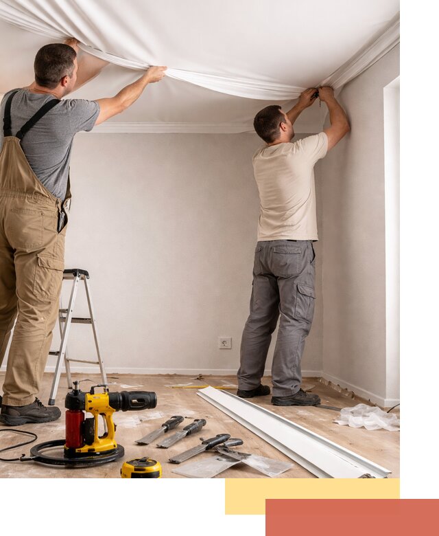 Монтаж ПВХ натяжного потолка в Борзе качественно и быстро