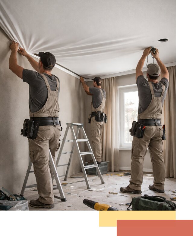 Монтаж матового натяжного потолка в Борзе качественно и быстро