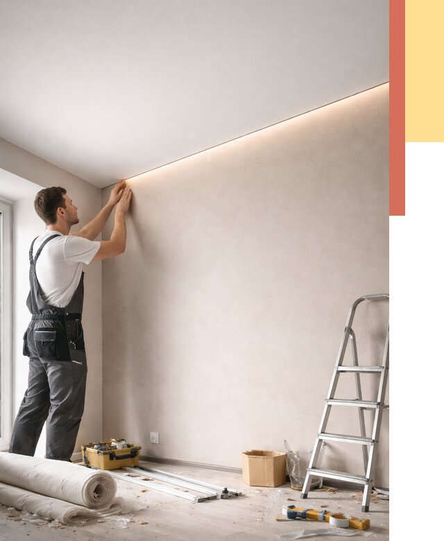 Теневые натяжные потолки в Борзе от 8447 руб. под ключ | ОТДЕЛОЧНИК-Бря