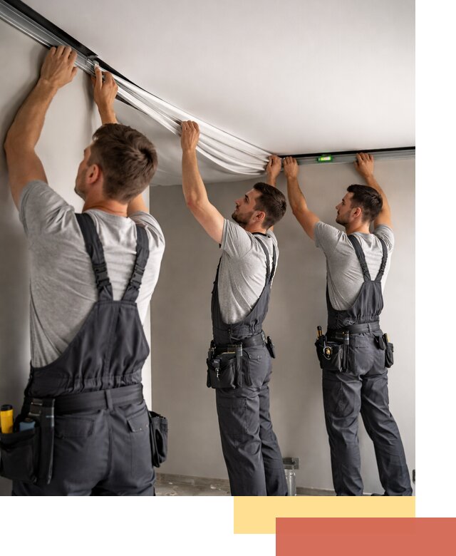 Теневые натяжные потолки в Борзе: монтаж и отделка быстро и качественно