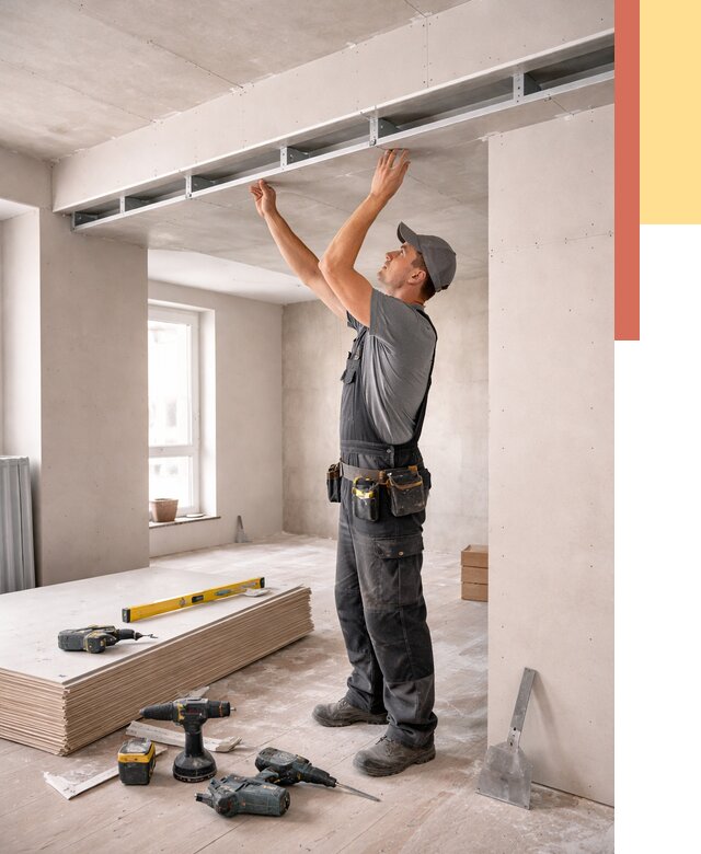 Потолок из гипсокартона с нишей в Борзе от 1288 руб. под ключ | ОТДЕЛОЧНИК-Бря