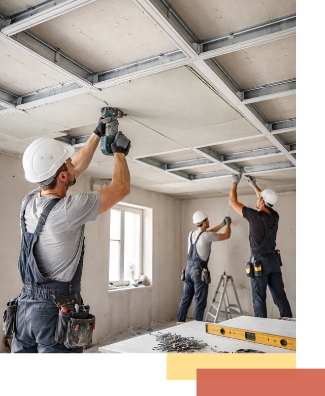 Кессонный потолок из гипсокартона под ключ в Борзе