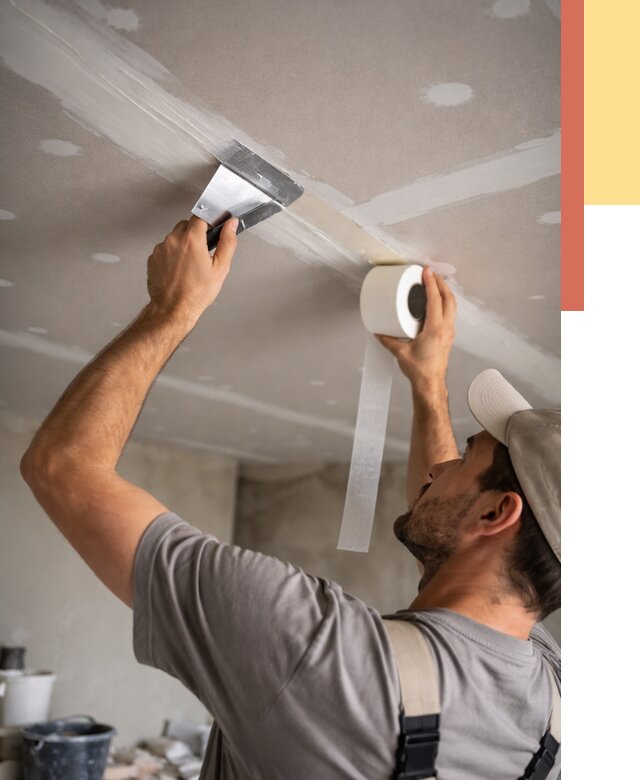 Обработка швов потолка ГКЛ в Борзе от 7726 руб. под ключ | ОТДЕЛОЧНИК-Бря