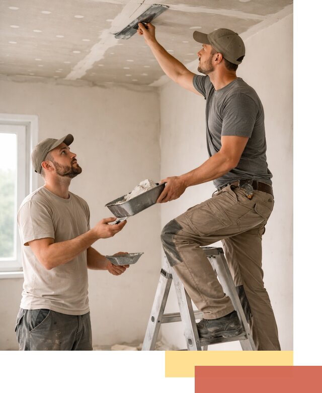 Шпаклевка потолка из гипсокартона в Борзе качественно и быстро