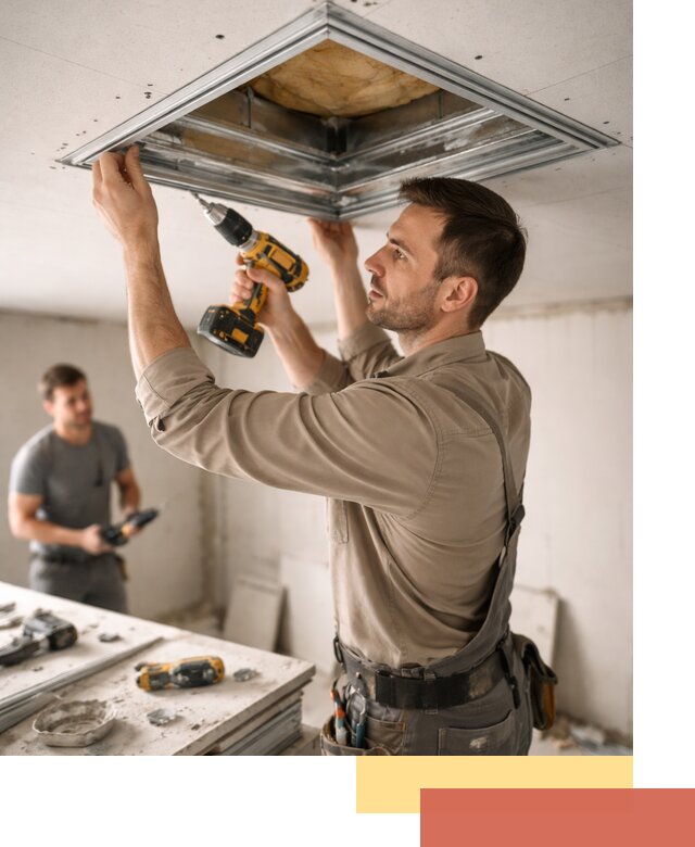 Монтаж люка в потолок из ГКЛ в Борзе