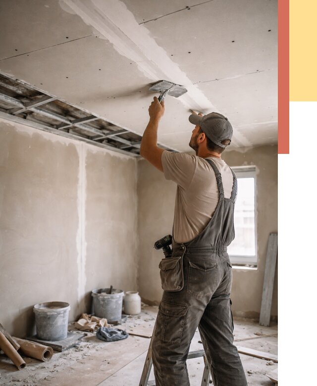 Ремонт потолка из гипсокартона в Борзе от 670 руб./м² — быстро и недорого | ОТДЕЛОЧНИК-Бря