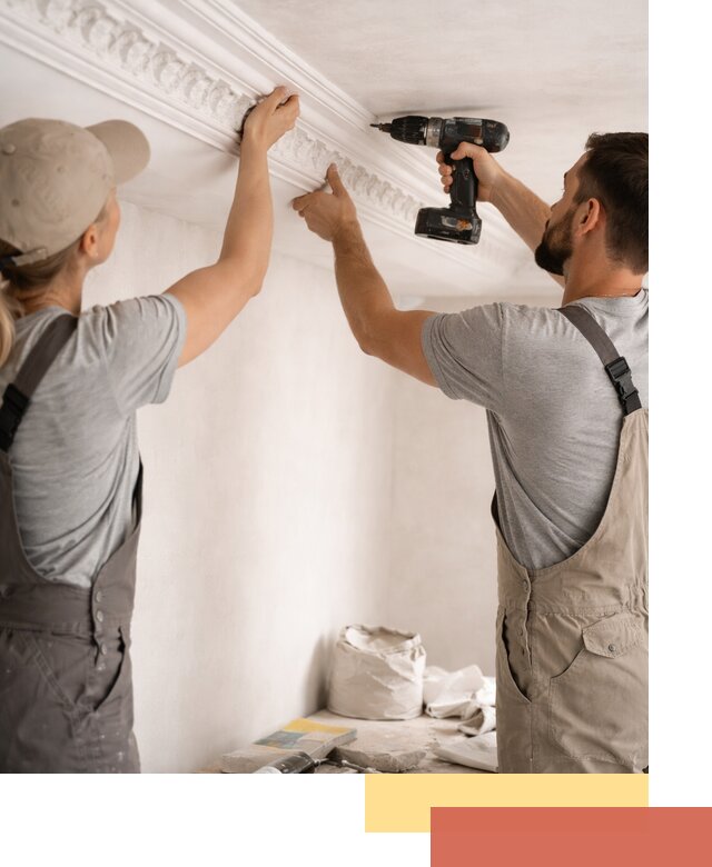 Профессиональный монтаж лепнины на потолок в Борзе