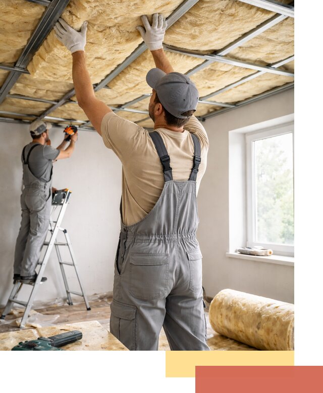 Утепление потолка под ключ в Борзе качественно и быстро