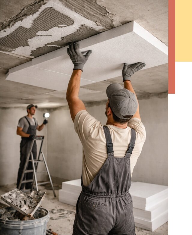 Утепление потолка пенопластом в Борзе от 4635 руб/м2 — недорого и быстро | ОТДЕЛОЧНИК-Бря