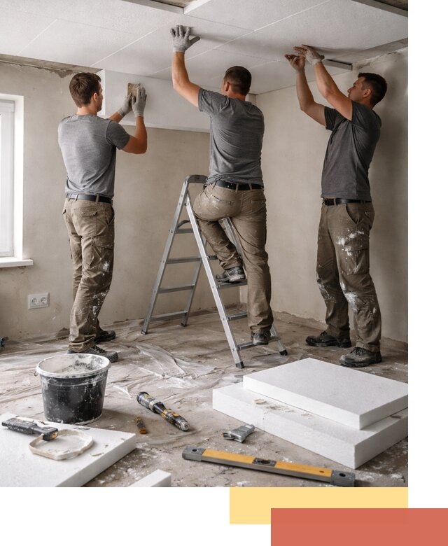 Утепление потолка пенопластом в Борзе быстро и качественно